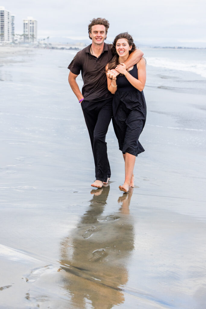 Coronado Engagement Photographer | The Sweetest Shell Hunt Proposal in the Sand Dunes san diego beach photography 6